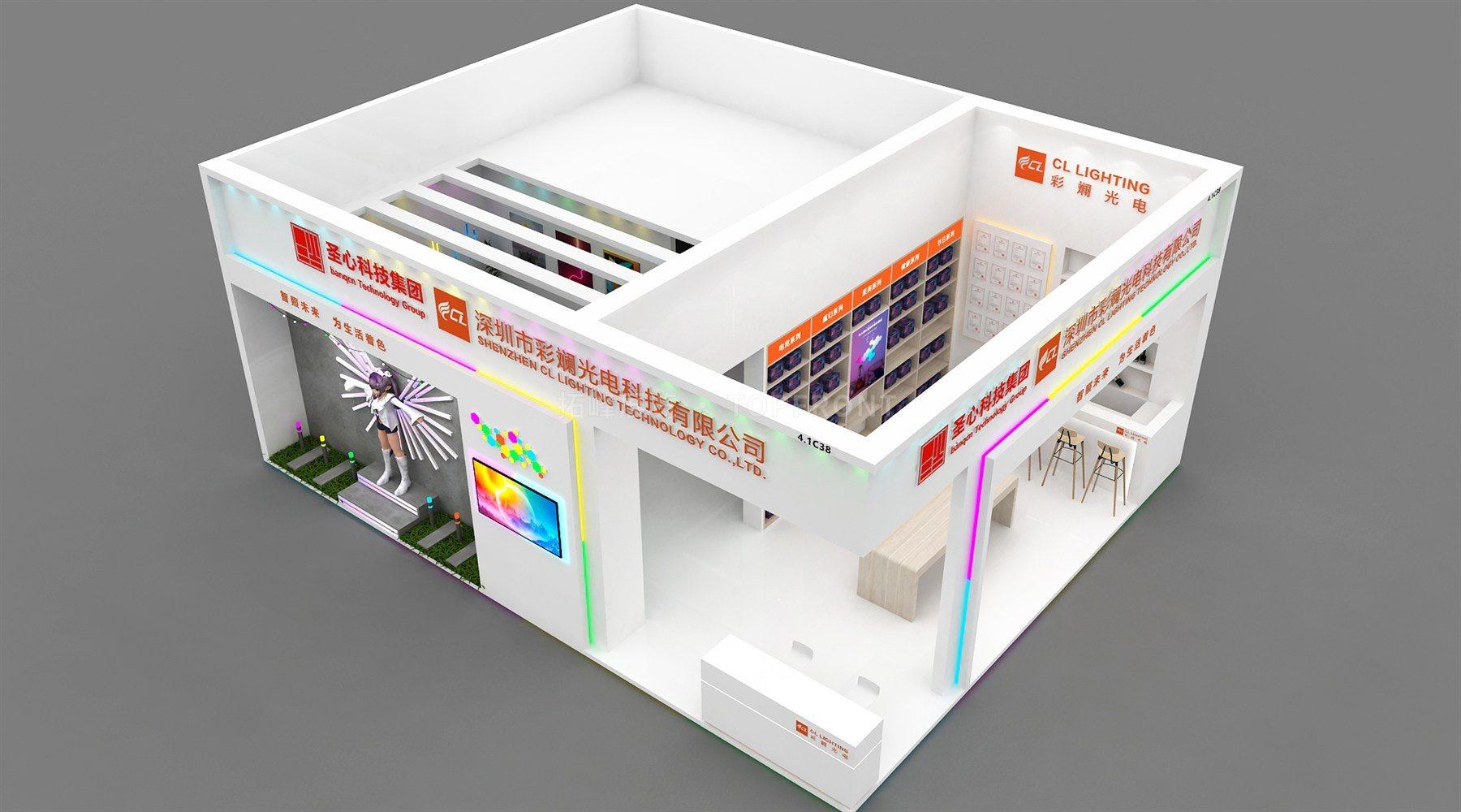 彩斓光电 现代风格 展台搭建案例 实拍 8