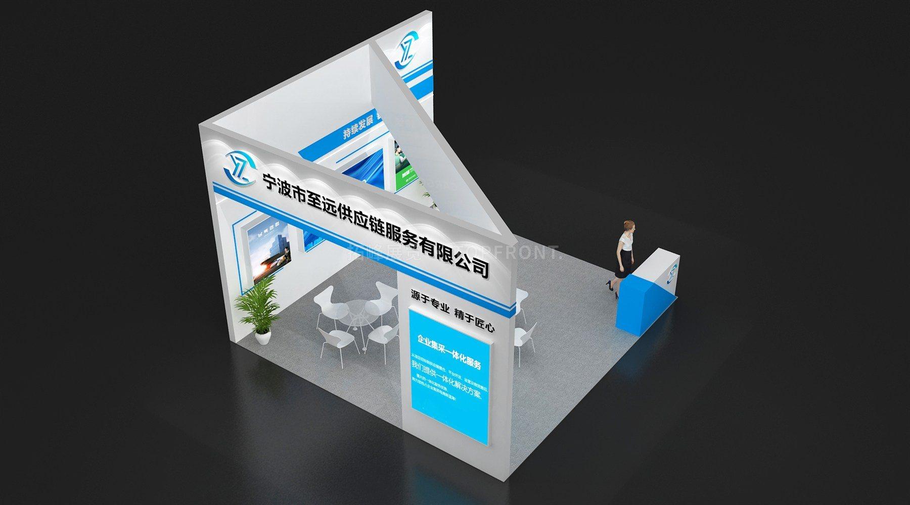 至远 现代风格 展台搭建案例 实拍 2