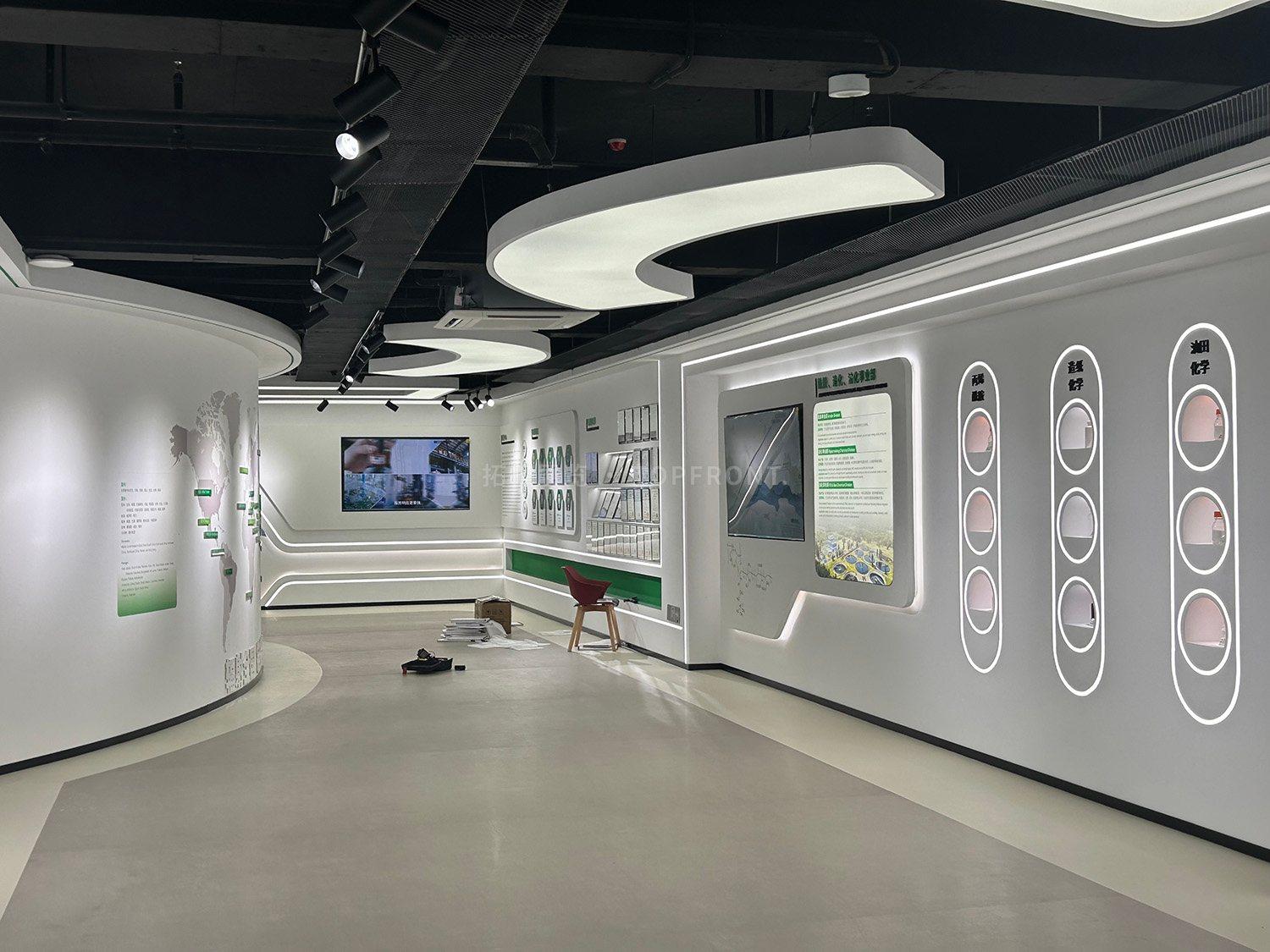 鑫甬股份展厅设计思路|新材料企业全球化接待动线案例 实拍 1