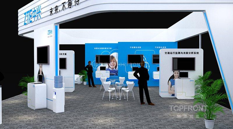 智博会中兴智慧展厅 重庆科技品牌展厅设计施工 实拍 2