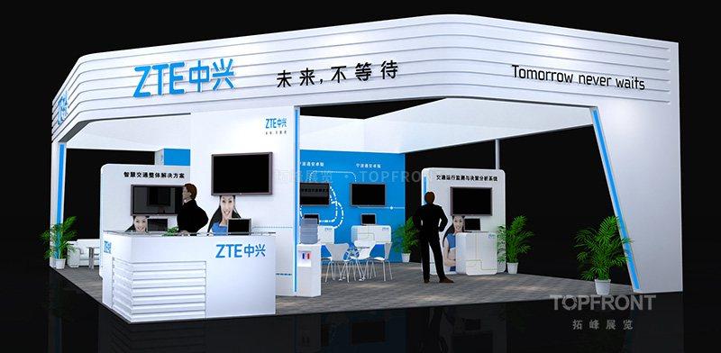 智博会中兴智慧展厅 重庆科技品牌展厅设计施工 实拍 3
