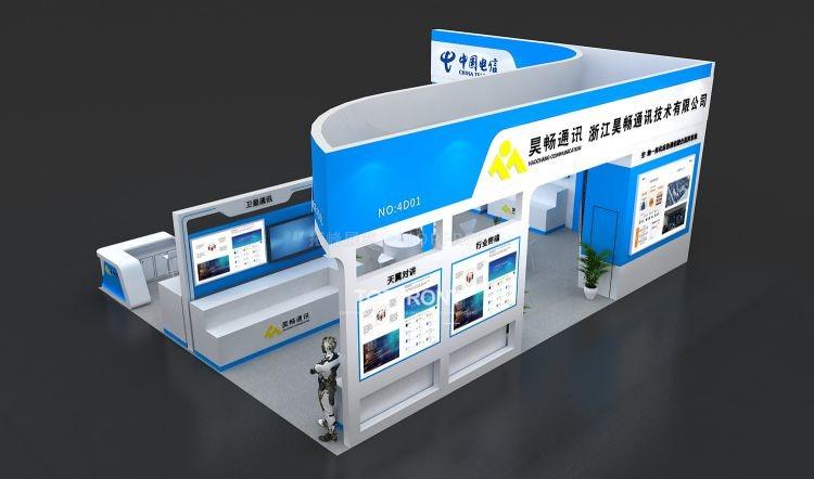昊畅浙江通信展台设计搭建案例展示