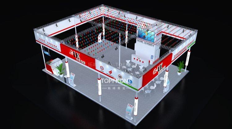 力劲工业展台搭建项目 大型企业展台设计搭建案例现场实拍 3/3